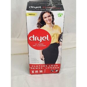 Dryel At-Home Dry Cleaner Refill Kit 6 Loads Breezy Clean Scent 6 Cloths Spray‎
